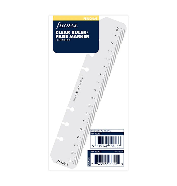 Filofax - Ruler Page Marker Transparant - Personal Organiser Refill