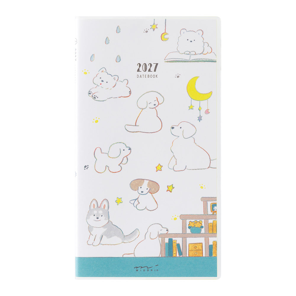 Midori - Pocket Diary Slim Dog 2027