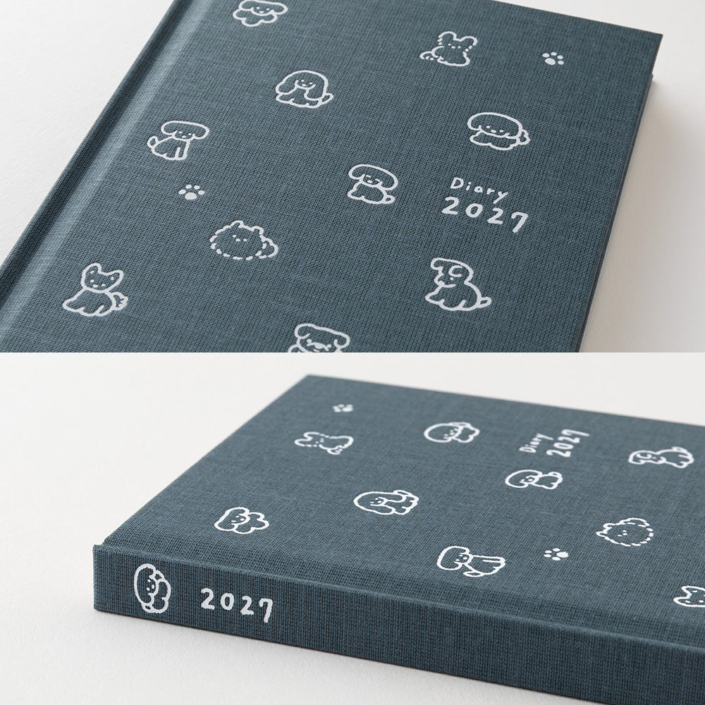 Midori - Book Style Diary B6 Variant Dog Navy 2027