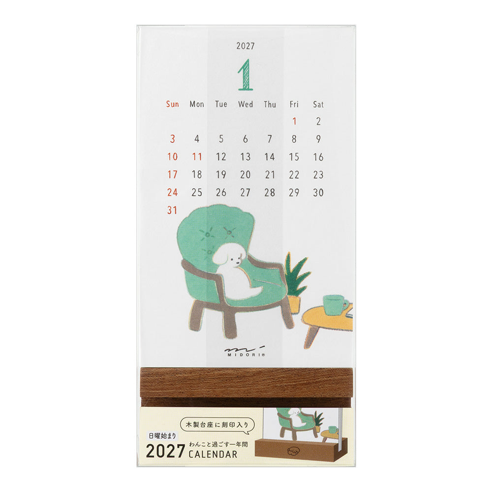 Midori - Stand Calendar Dog 2027