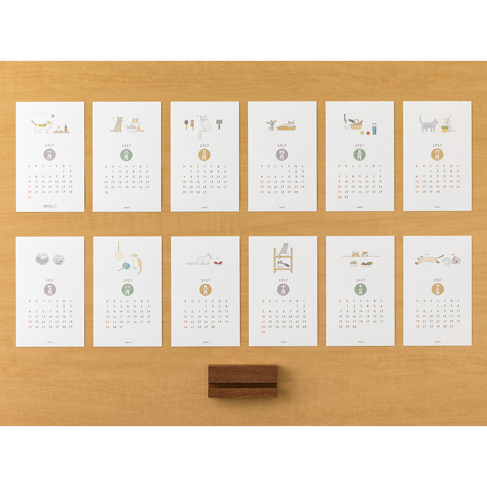 Midori - Stand Calendar Cat 2027