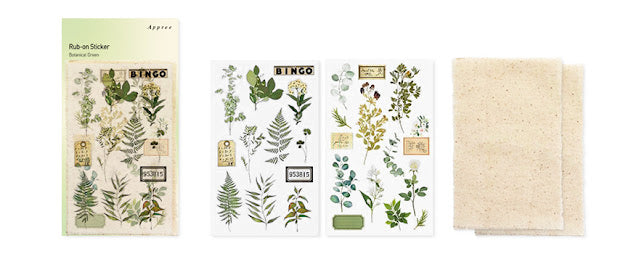 Appree - Rub-on-Sticker - Botanical Green-Sticker-DutchMills