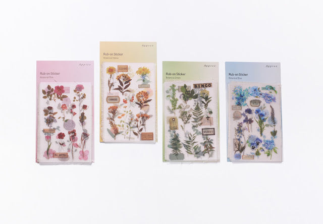 Appree - Rub-on-Sticker - Botanical Yellow-Sticker-DutchMills