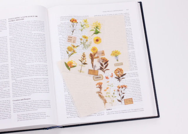 Appree - Rub-on-Sticker - Botanical Yellow-Sticker-DutchMills