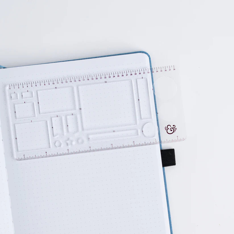 Archer & Olive - A5 Dot Grid Planning Stencil-Stencil-DutchMills