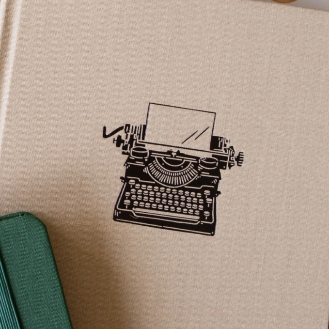 Archer & Olive - A5 Vintage Typewriter Dot Grid Notebook-Notitieboek-DutchMills