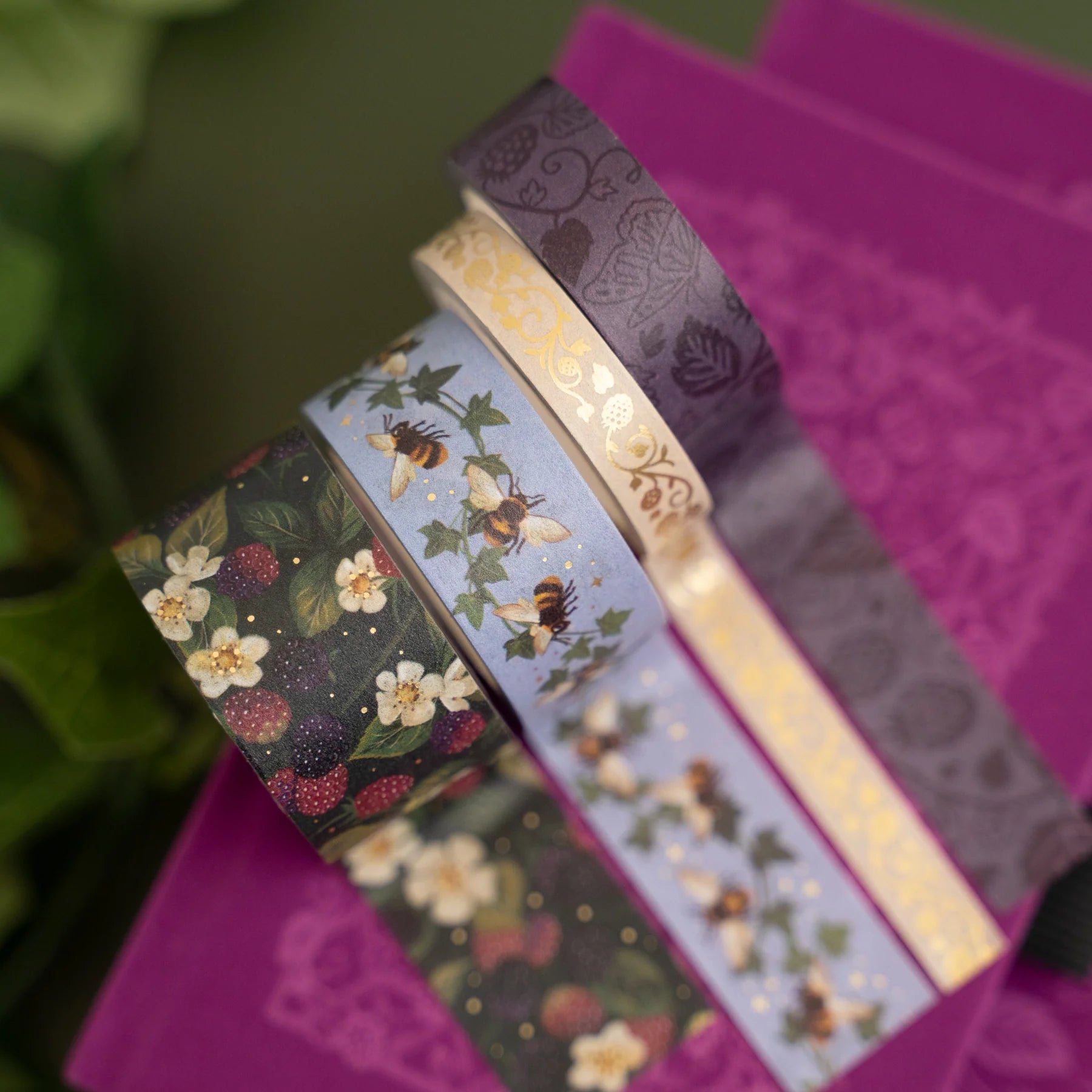 Archer & Olive - Berries & Vines Washi Tape Set-Maskingtape-DutchMills
