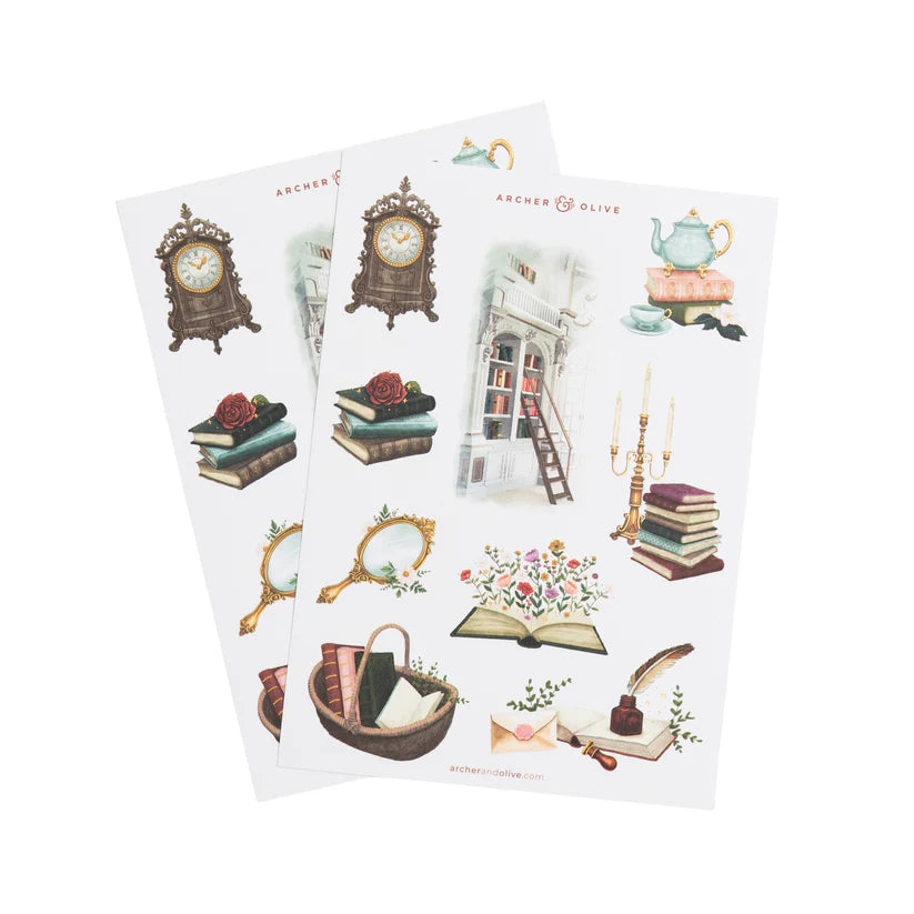 Archer & Olive - Books of Beauty Sticker Set-Sticker-DutchMills