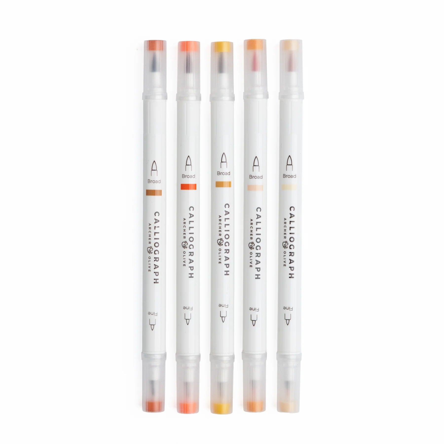 Archer & Olive - Burnt Orange Hues Sets of 5 - Acrylograph-Stift-DutchMills