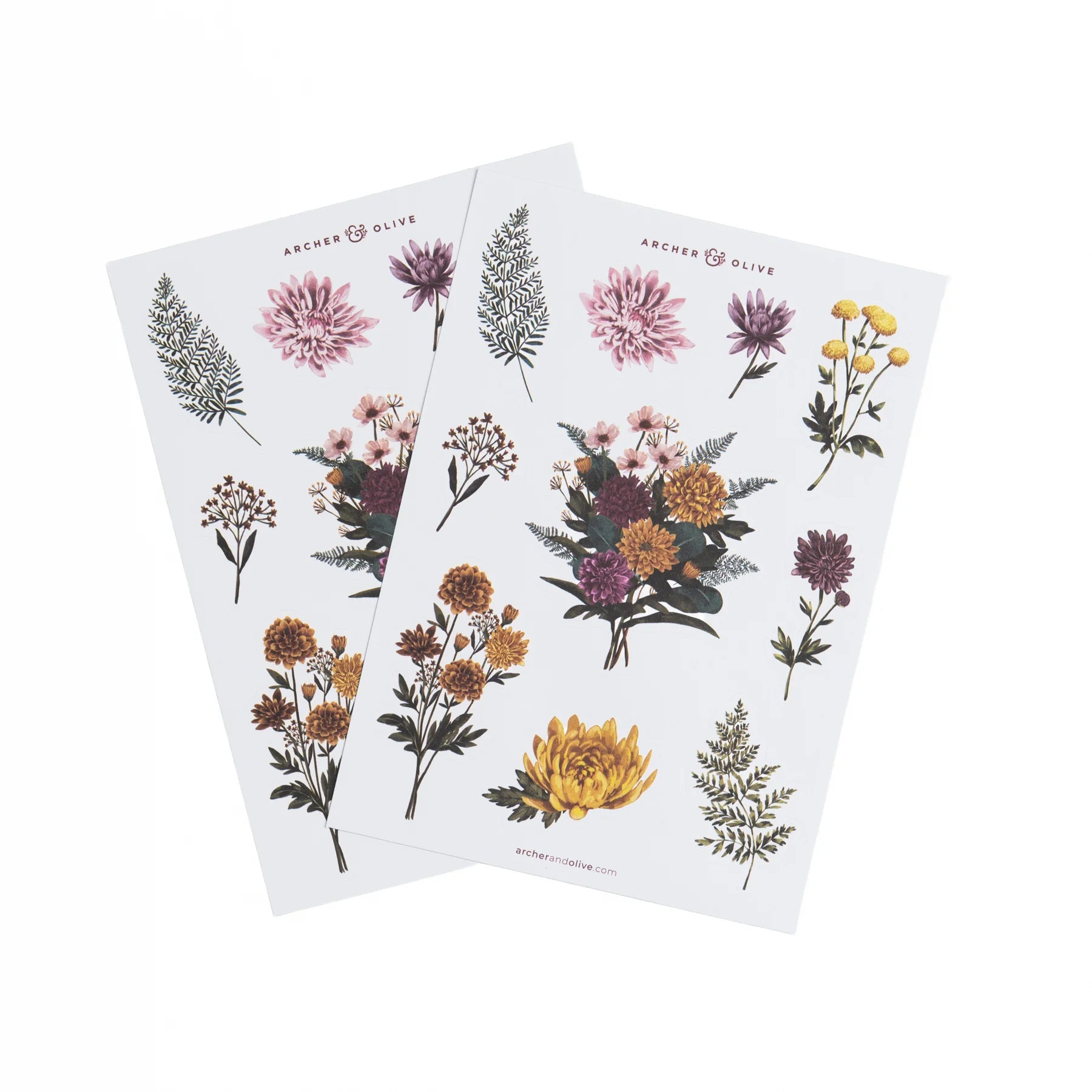Archer & Olive - Chrysanthemum Stickers-Sticker-DutchMills