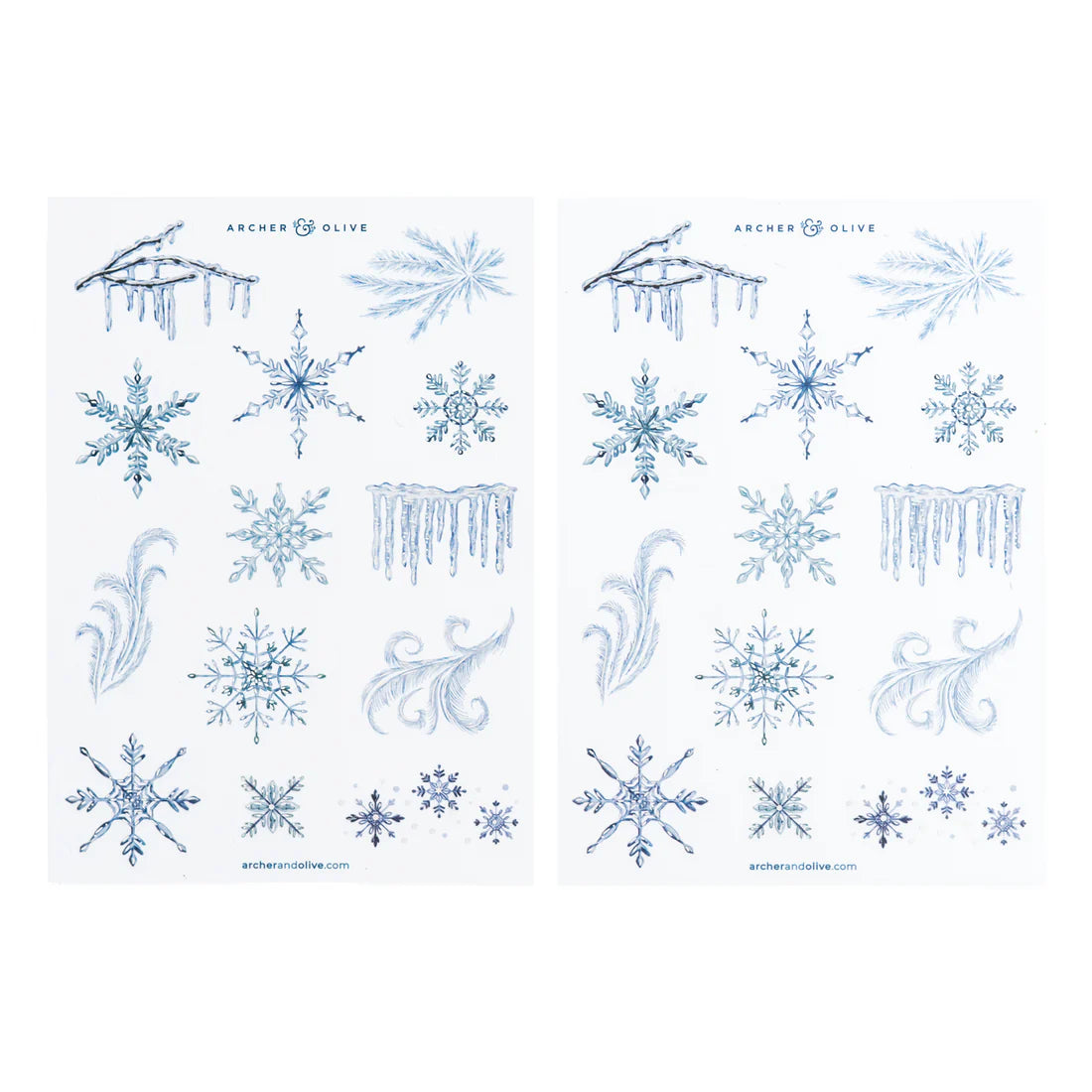 Archer & Olive - Frosted Storybook Sticker Set-Sticker-DutchMills