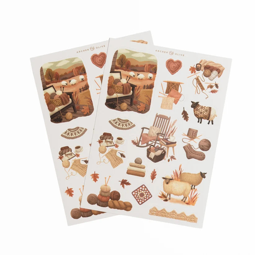 Archer & Olive - Homespun Sticker Set-Sticker-DutchMills