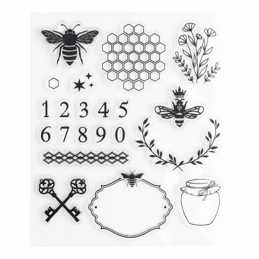 Archer & Olive - Keeper of the Bees Stamp Set-Stempel-DutchMills