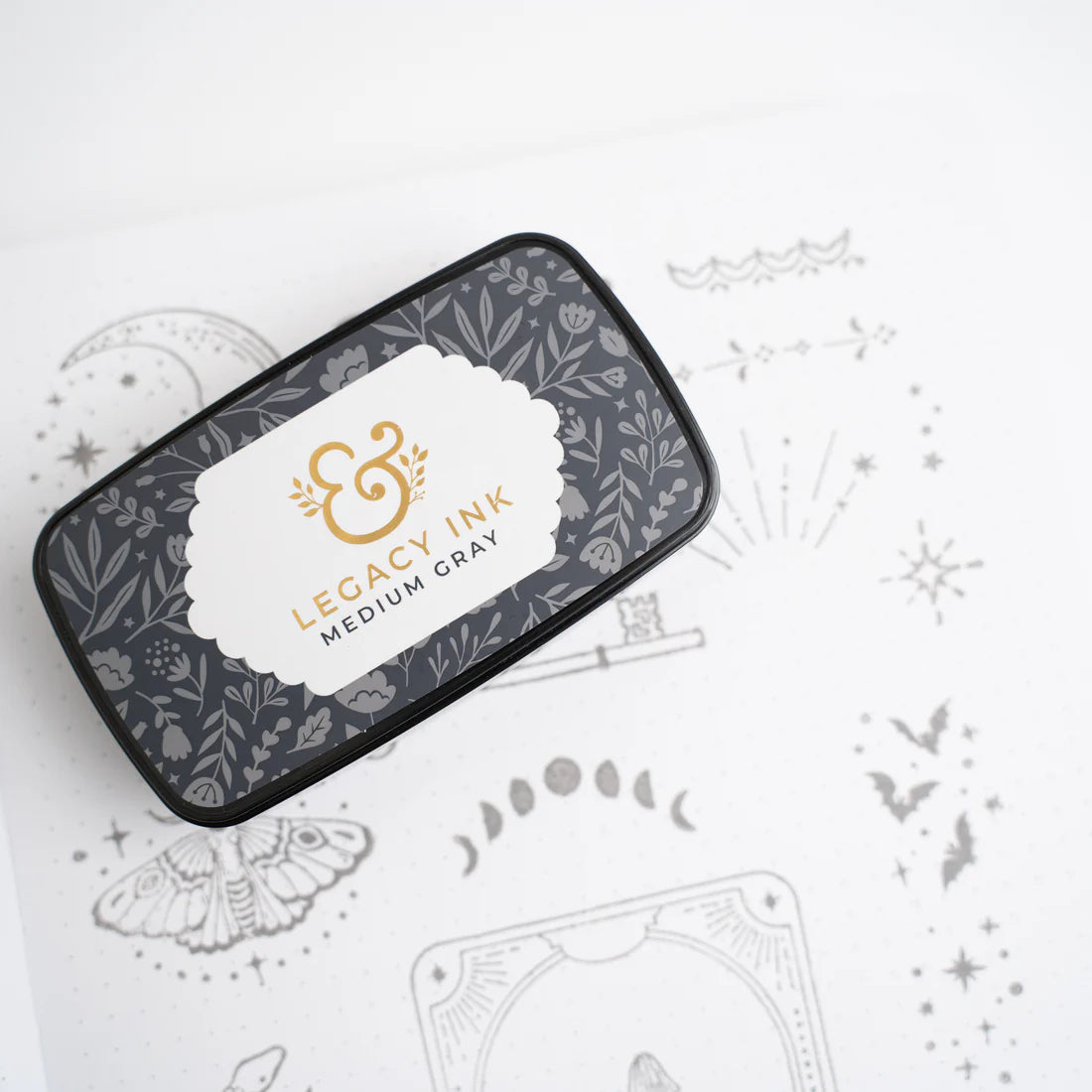 Archer & Olive - Legacy Ink Pad - Medium Gray-Stempelkussen-DutchMills