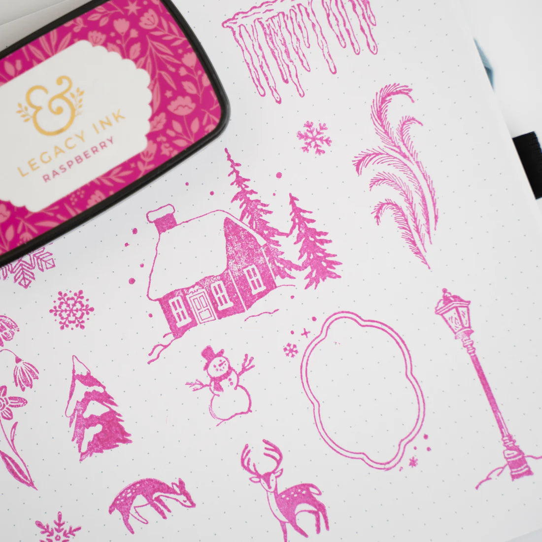 Archer & Olive - Legacy Ink Pad - Raspberry-Stempelkussen-DutchMills