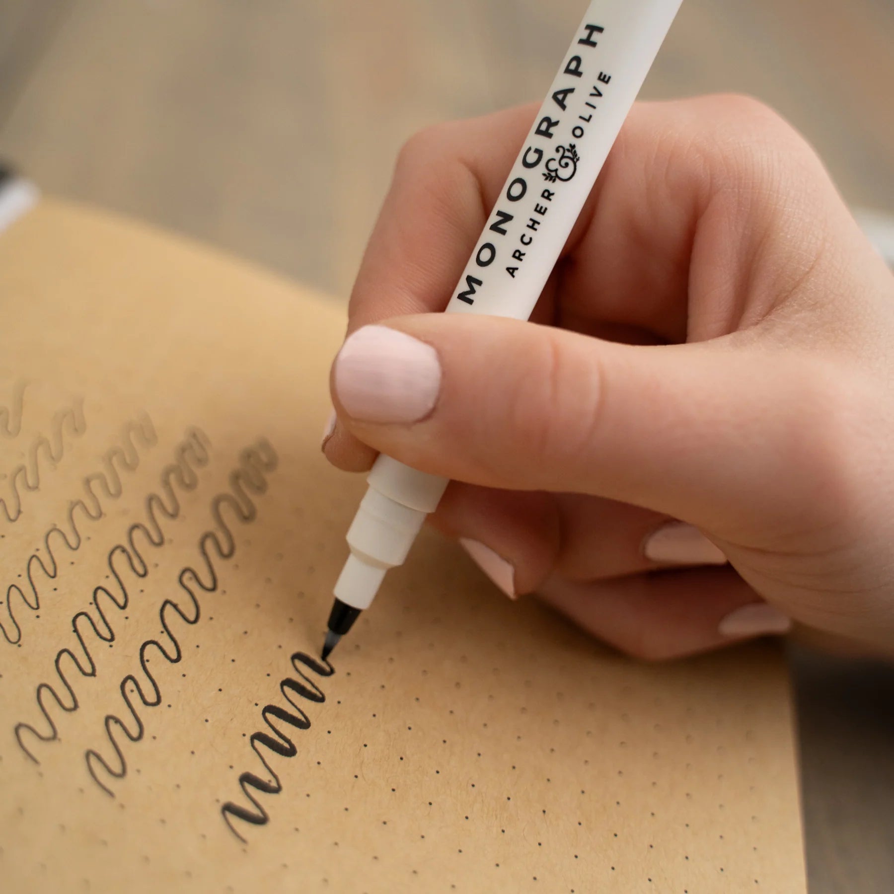 Archer & Olive - Monograph – Brush Pens Set of 3-Pennenset-DutchMills