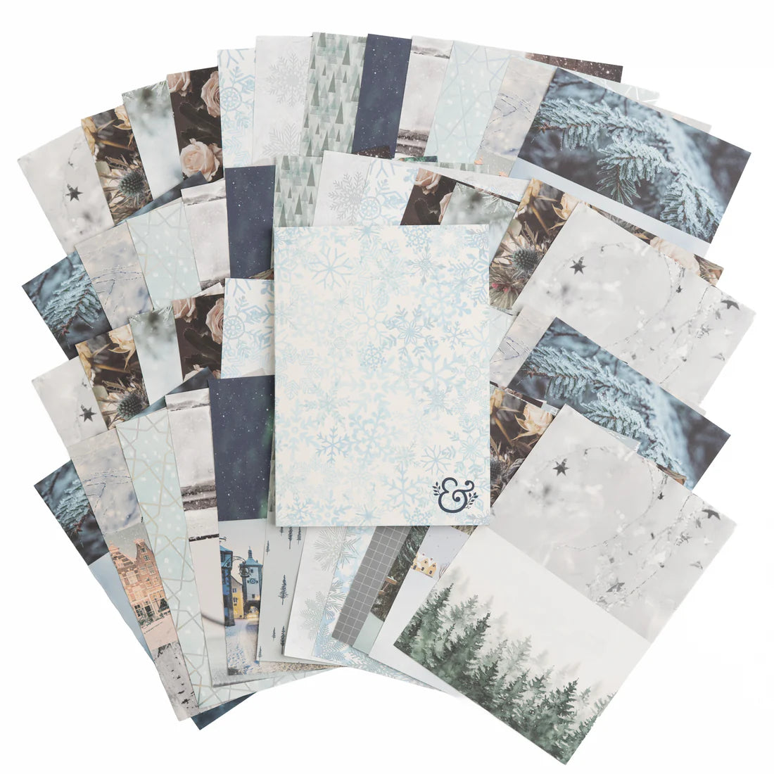 Archer & Olive - Snow & Stillness Collage Paper Book-Sticker-DutchMills