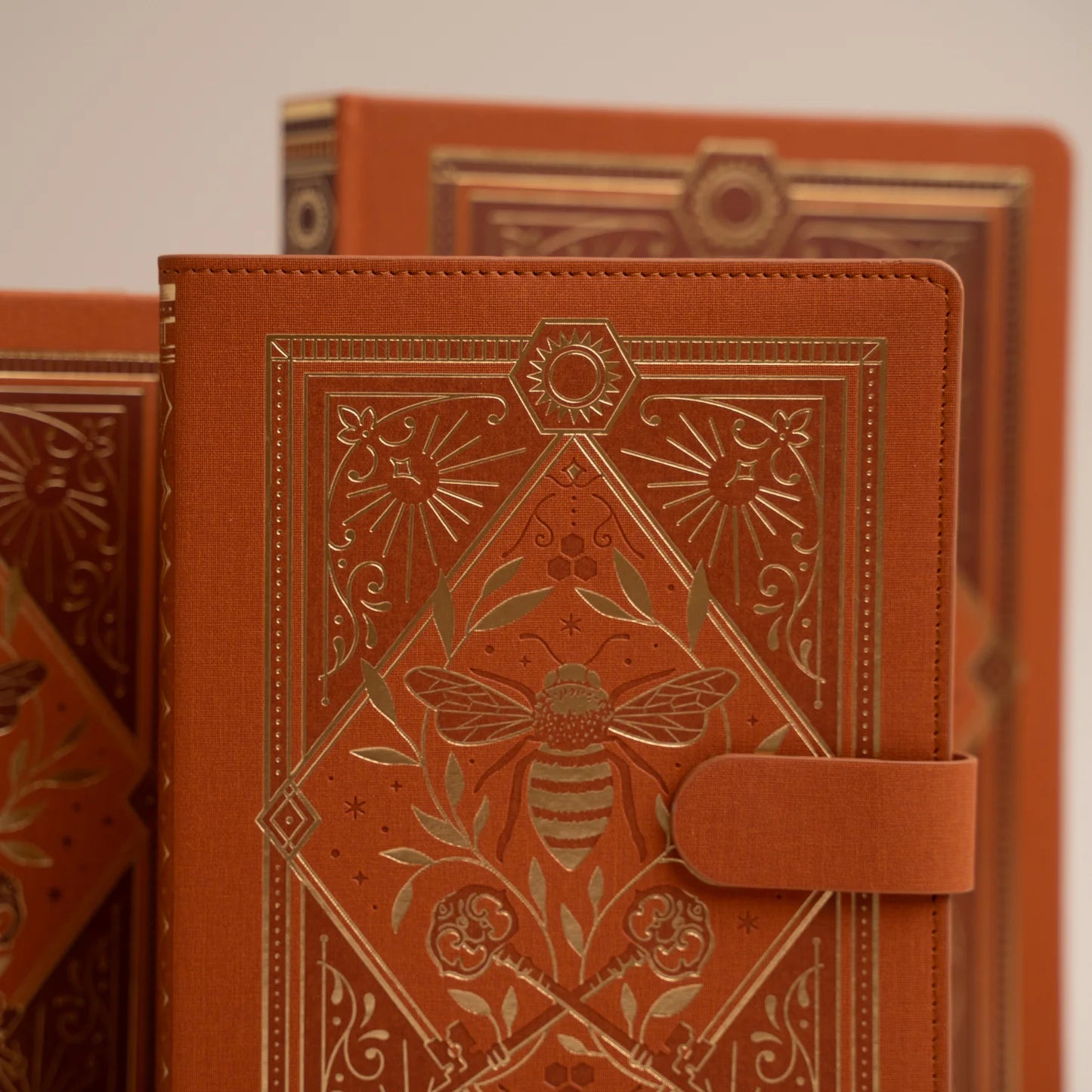 Archer & Olive - Square Keeper of the Bees in Rust Dot Grid Notebook-Notitieboek-DutchMills