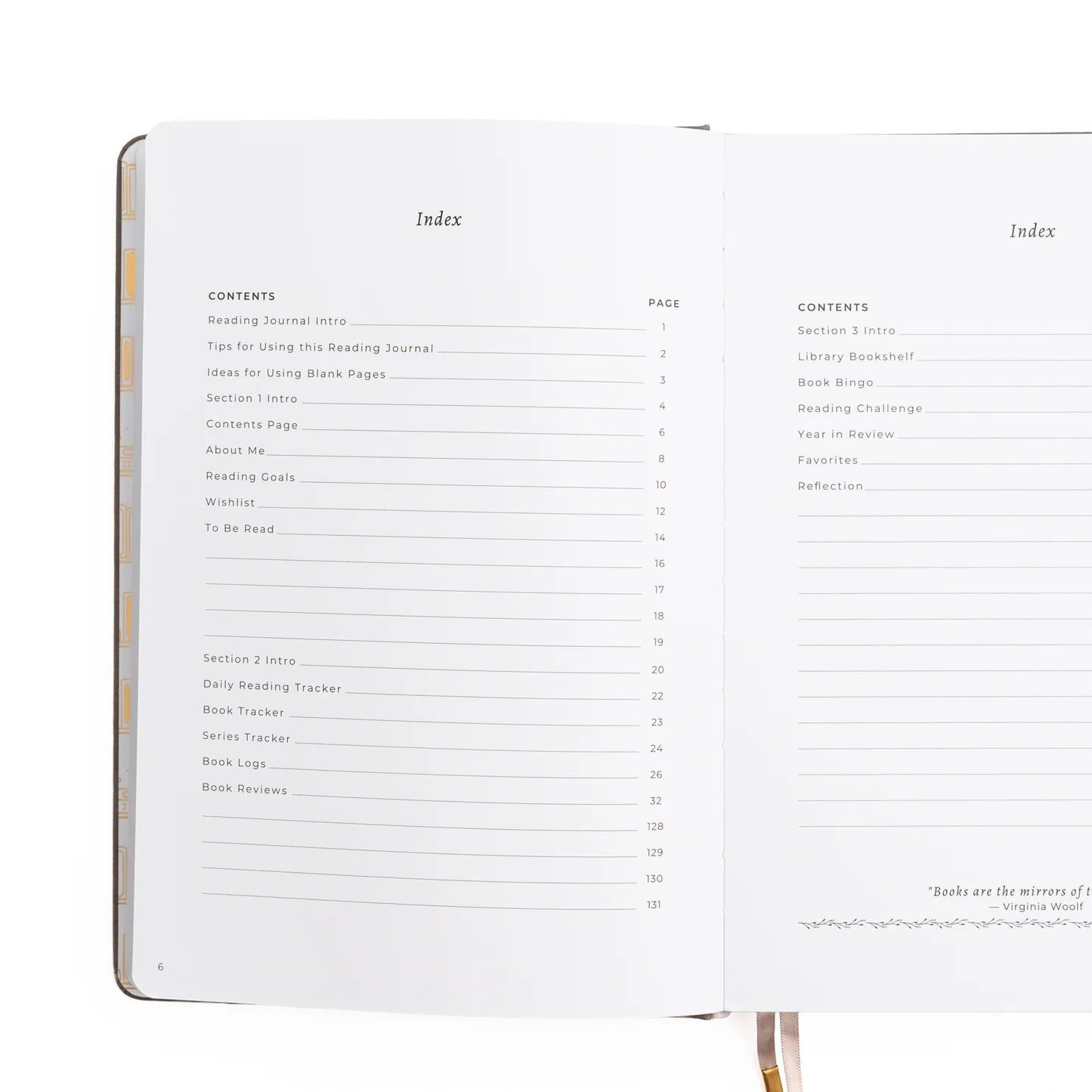 Archer & Olive - Square Reading Journal - Vintage in Lilac-Notitieboek-DutchMills