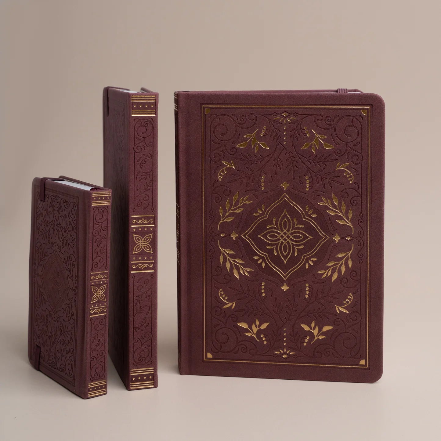 Archer & Olive - Square Storybook in Plum Dot Grid Notebook-Notitieboek-DutchMills