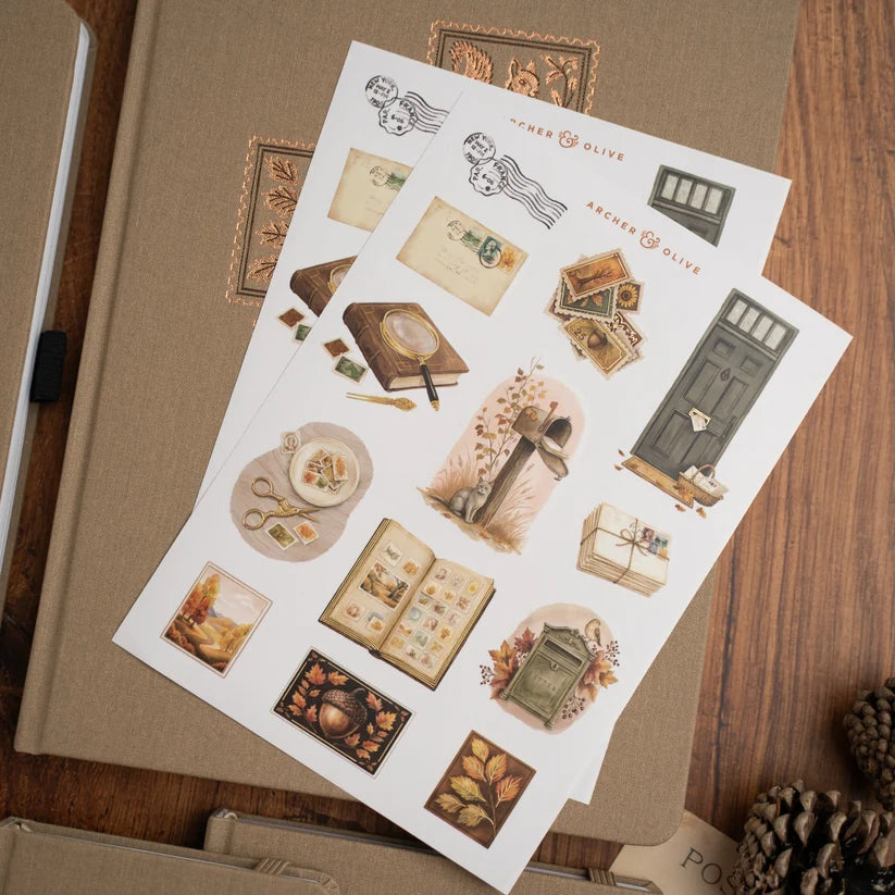 Archer & Olive - The Stamp Collector Sticker Set-Sticker-DutchMills