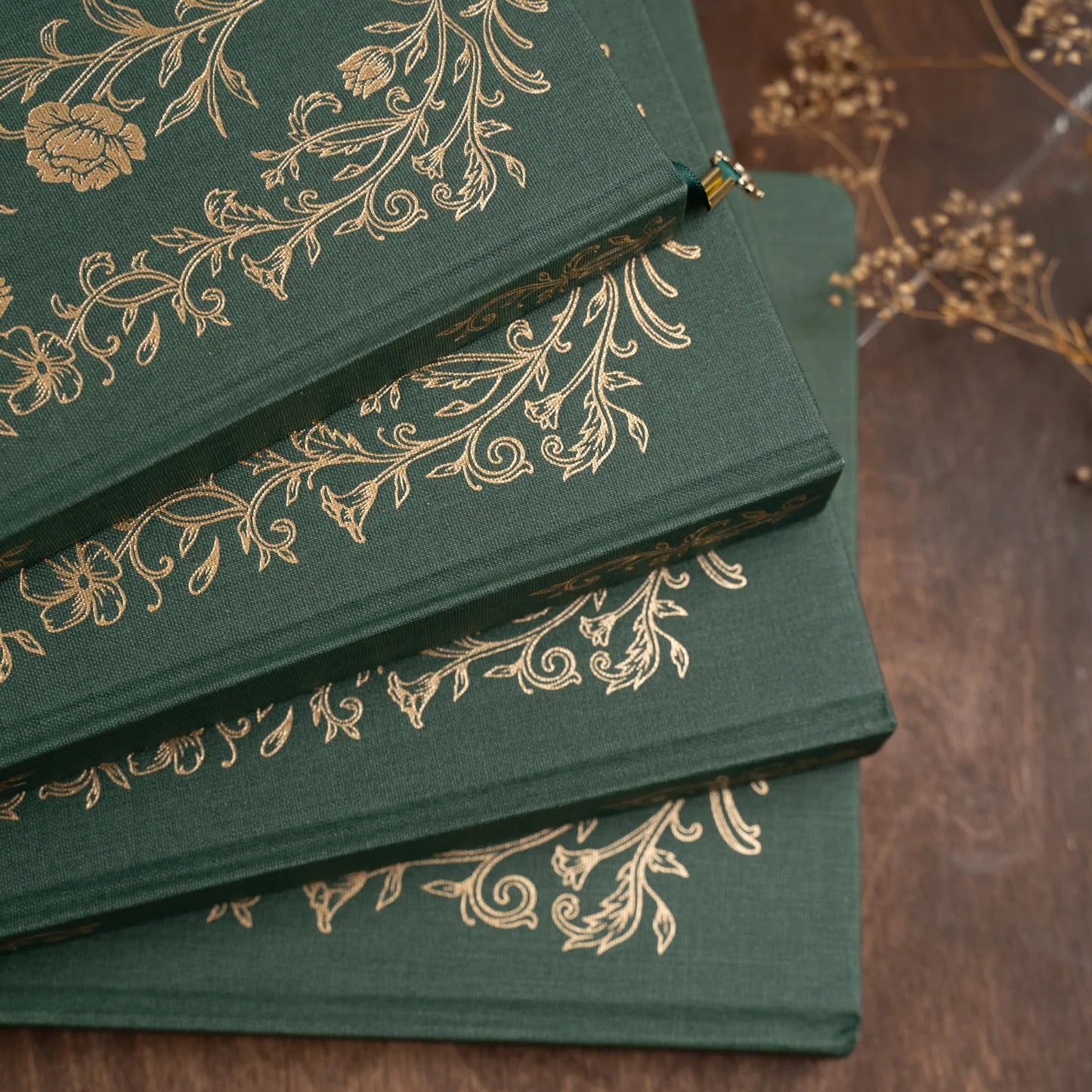 Archer & Olive - A5 Antique Floral Dot Grid Notebook-Notitieboek-DutchMills