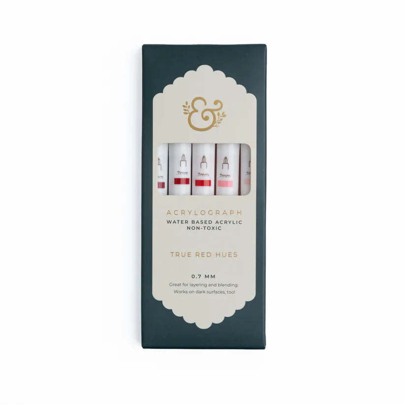 Archer & Olive - True Red Hues Sets of 5 - Acrylograph-Stift-DutchMills