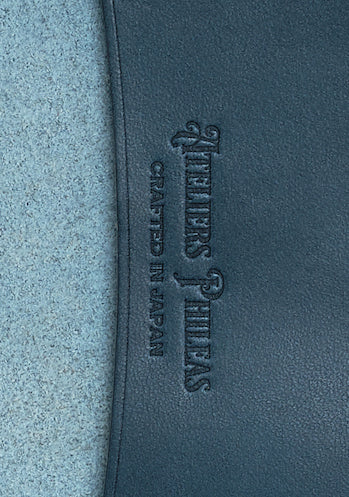 Atelier Phileas - Yokohama A5 Leather Notebook Cover - Blue-Cover-DutchMills