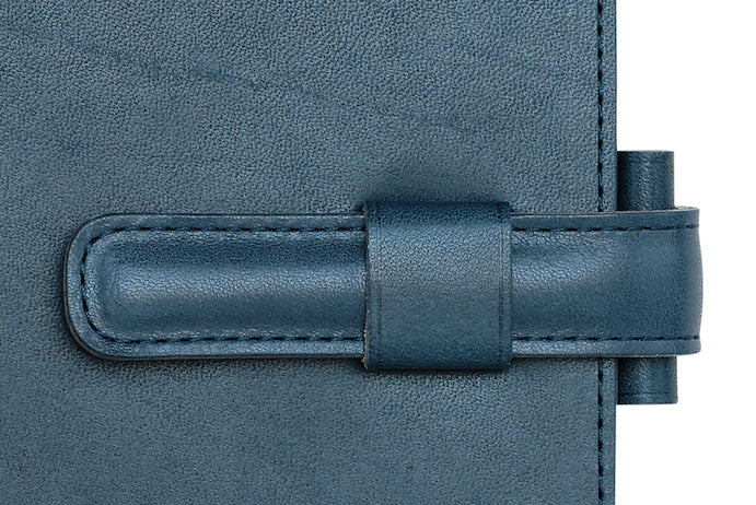 Atelier Phileas - Yokohama A5 Leather Notebook Cover - Blue-Cover-DutchMills