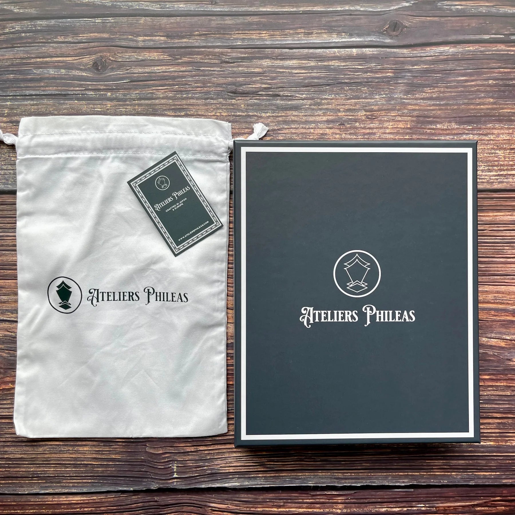 Atelier Phileas - Yokohama A5 Leather Notebook Cover - Blue-Cover-DutchMills