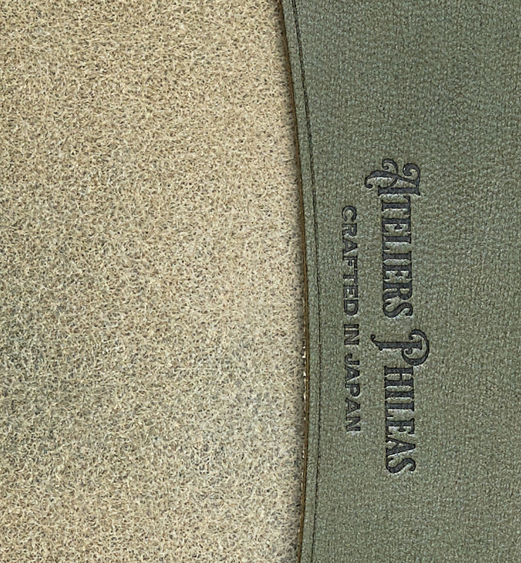 Ateliers Phileas - Yokohama A5 Leather Notebook Cover - Green-Cover-DutchMills