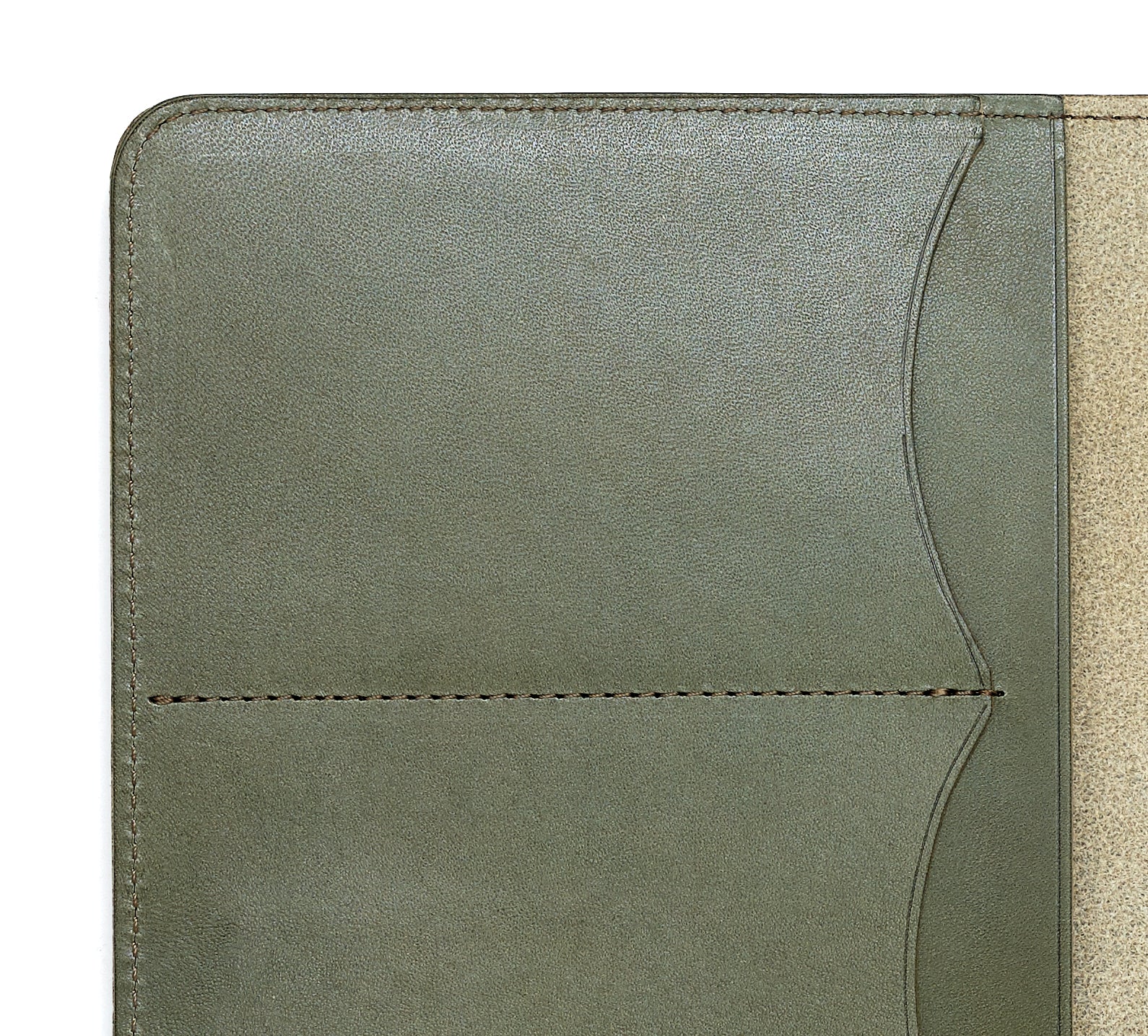 Ateliers Phileas - Yokohama A5 Leather Notebook Cover - Green-Cover-DutchMills