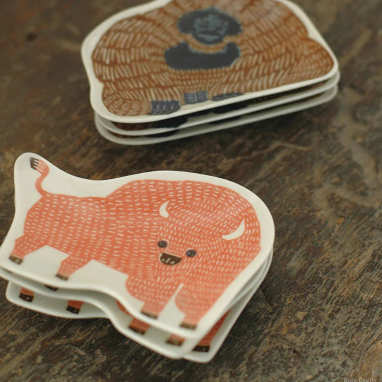 Classiky - KATA KATA - small dish (bison)-Porcelain-DutchMills