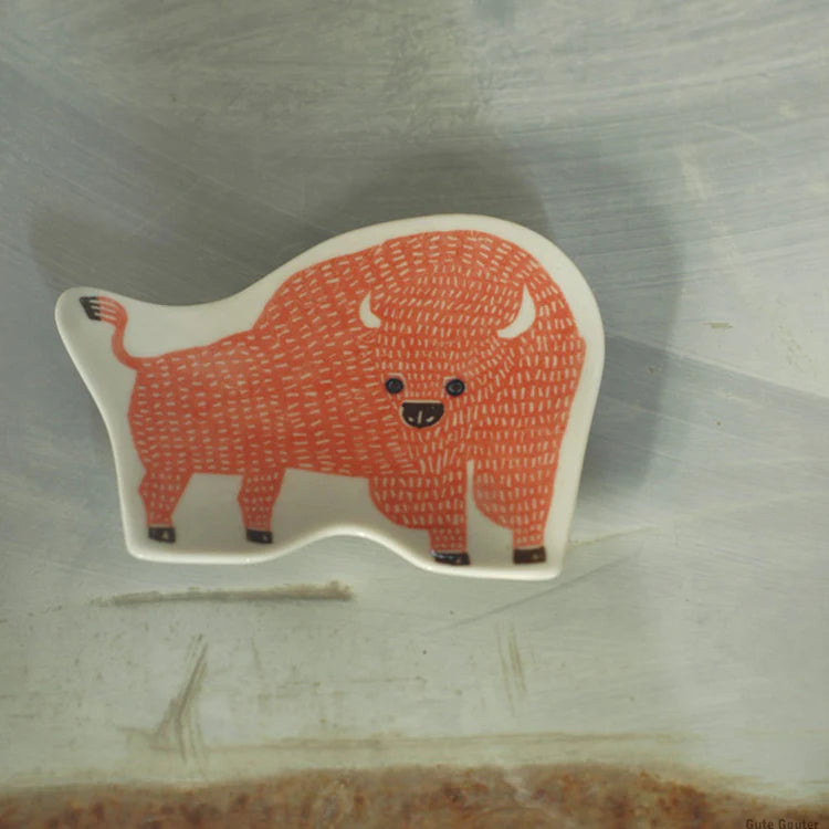 Classiky - KATA KATA - small dish (bison)-Porcelain-DutchMills