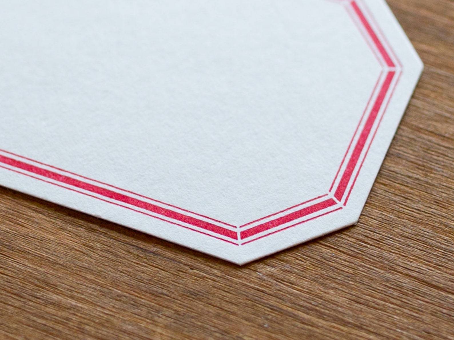 Classiky - Letterpress Label Card (Red) - 40 stuks-Letterpress-DutchMills