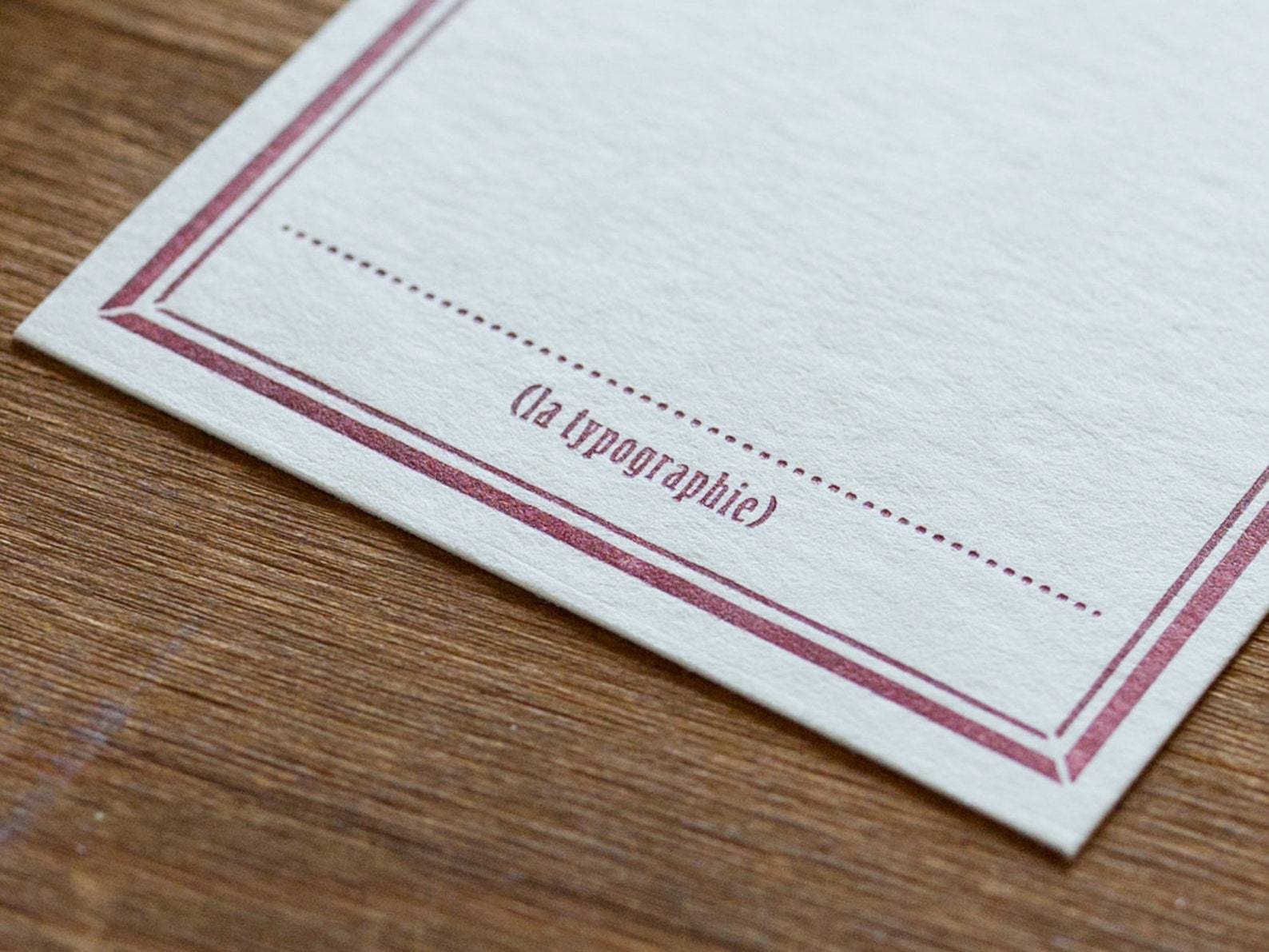 Classiky - Letterpress Label Card (Red) - 20 stuks-Letterpress-DutchMills