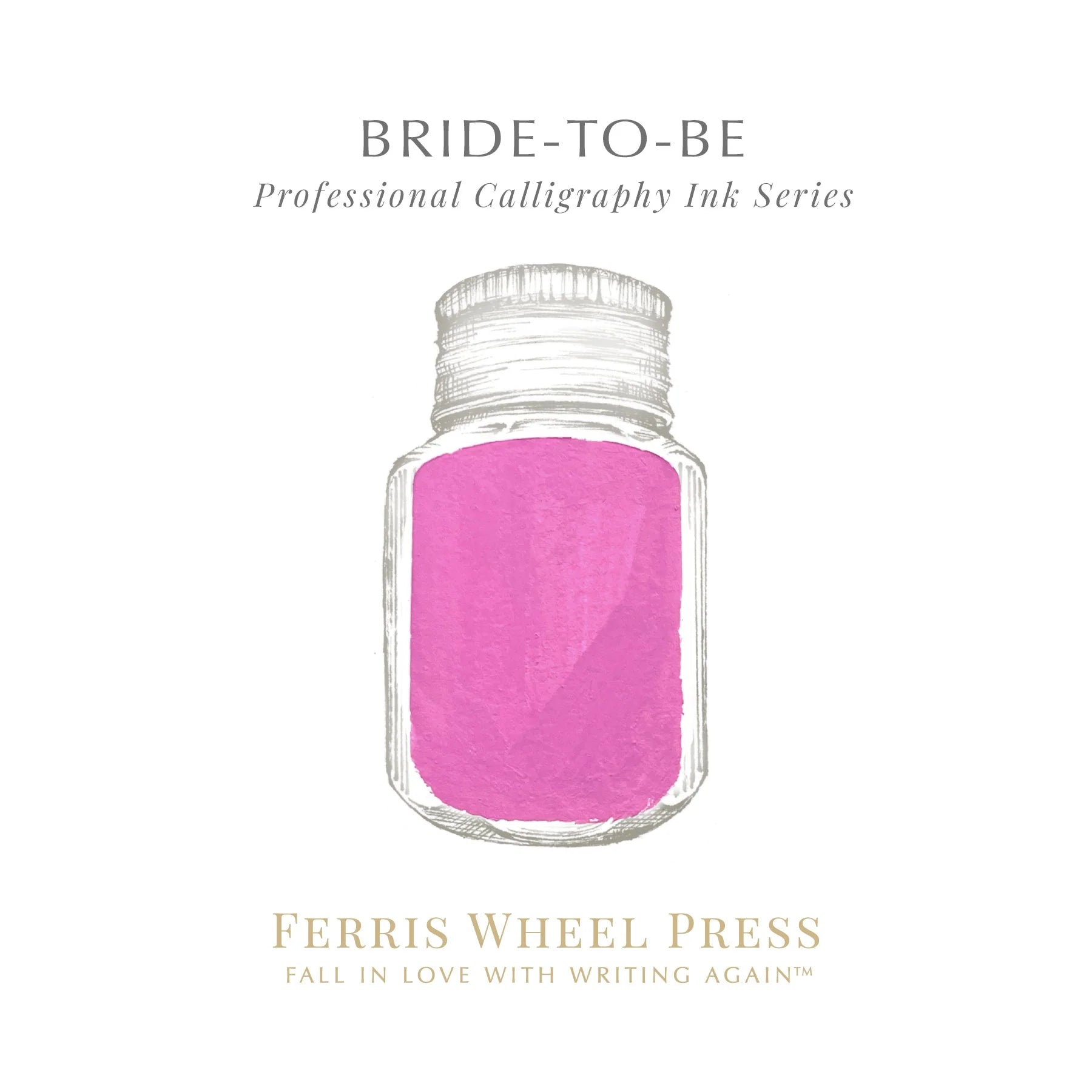 Ferris Wheel Press - 28ml Bride To Be Calligraphy Ink-Inkt-DutchMills