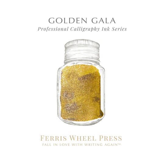 Ferris Wheel Press - 28ml Golden Gala Calligraphy Ink-Inkt-DutchMills