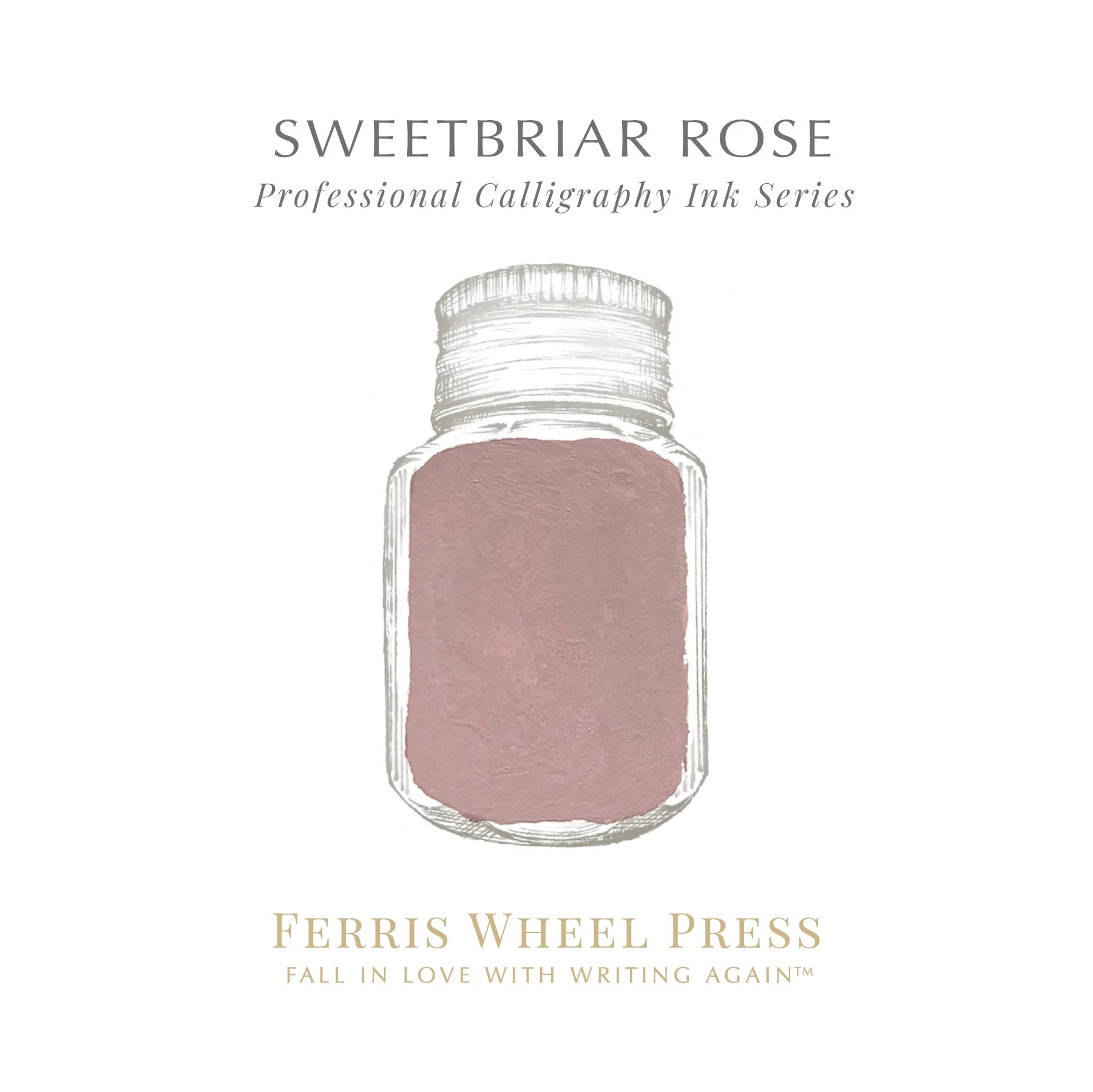 Ferris Wheel Press - 28ml Sweetbriar Rose Calligraphy Ink-Inkt-DutchMills