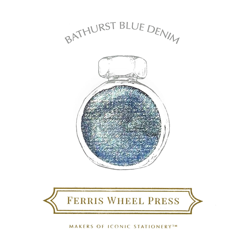 Ferris Wheel Press - 38ml Bathurst Blue Denim Ink-Inkt-DutchMills
