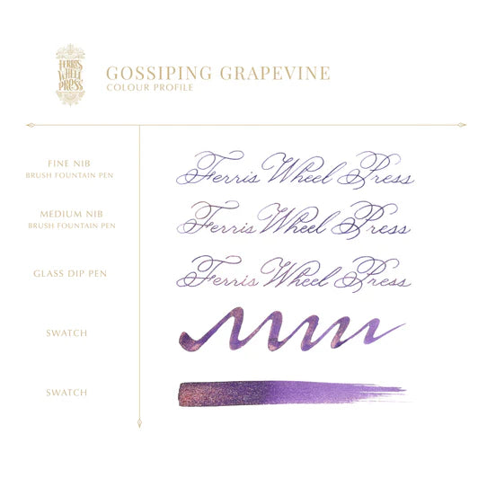 Ferris Wheel Press - 38ml Gossiping Grapevine Ink-Inkt-DutchMills