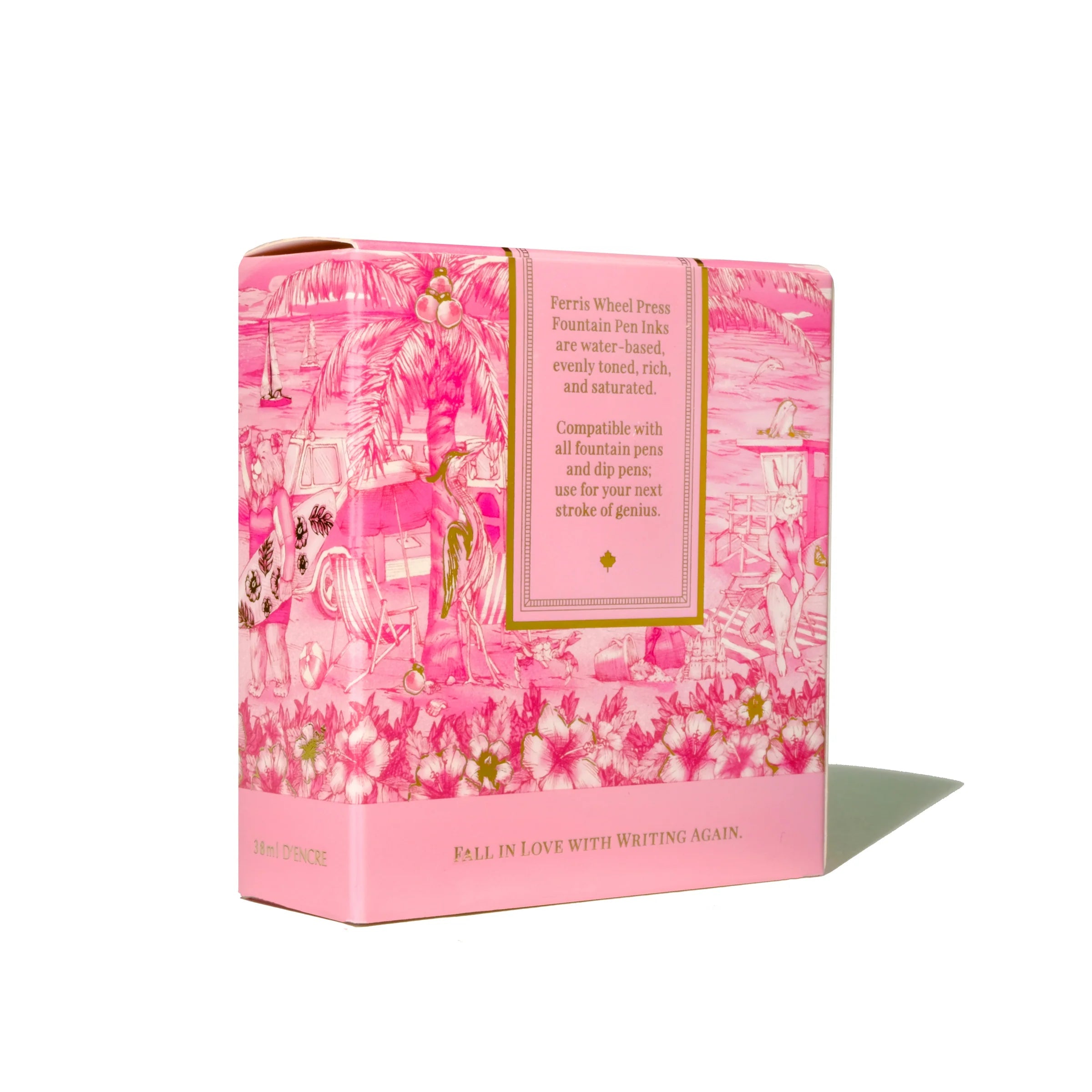 Ferris Wheel Press - 38ml Malibu Blush Ink-Inkt-DutchMills