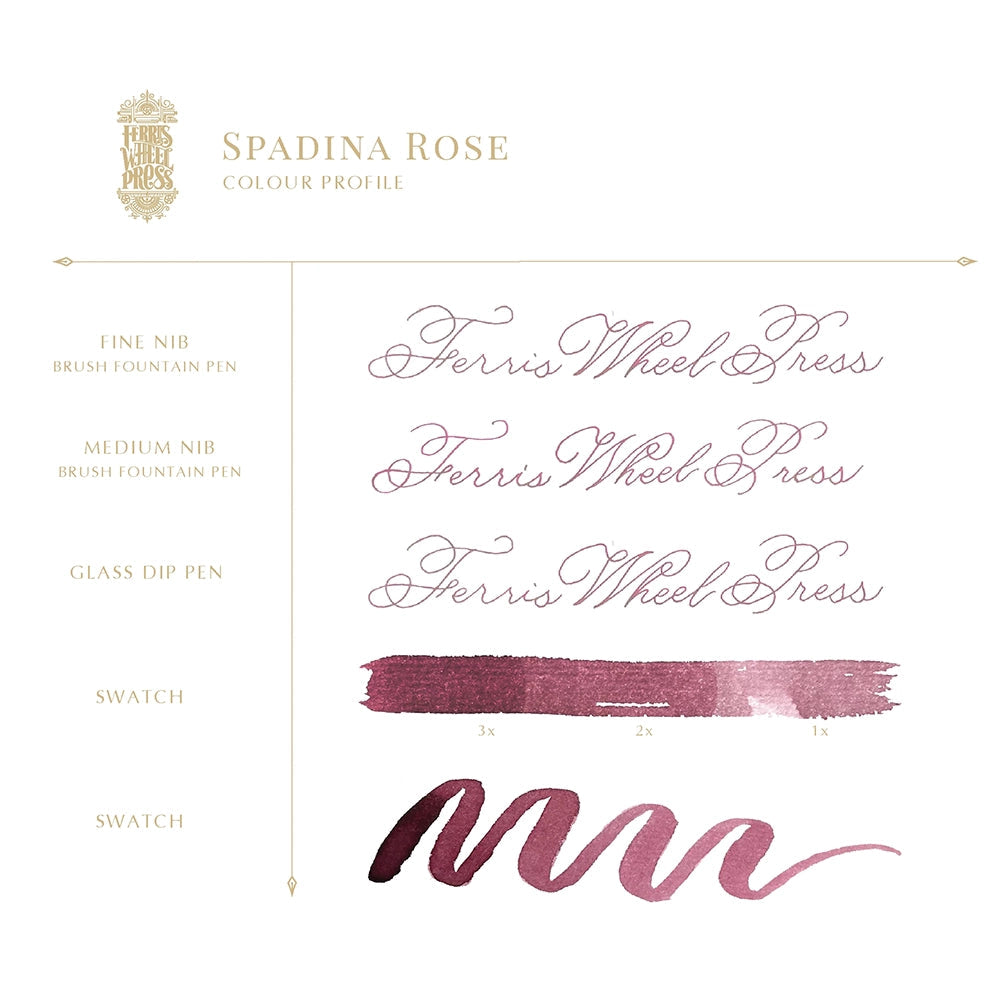 Ferris Wheel Press - 38ml Spadina Rose Ink-Inkt-DutchMills