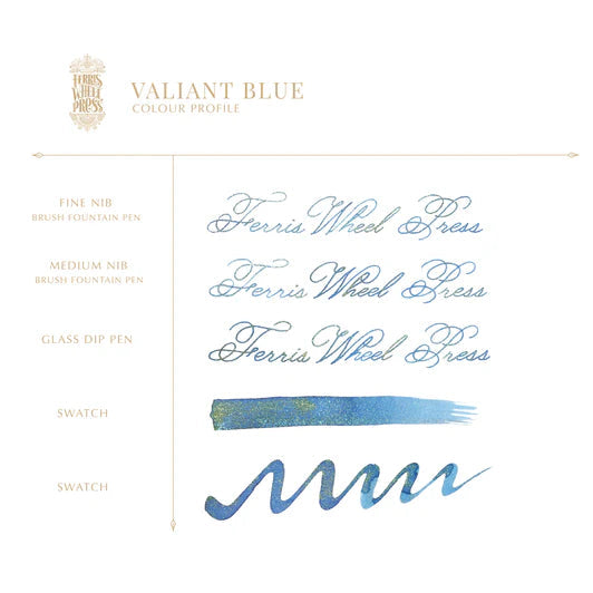 Ferris Wheel Press - FerriTales | The Beauty and the Beast - Valiant Blue 85 ml-Inkt-DutchMills