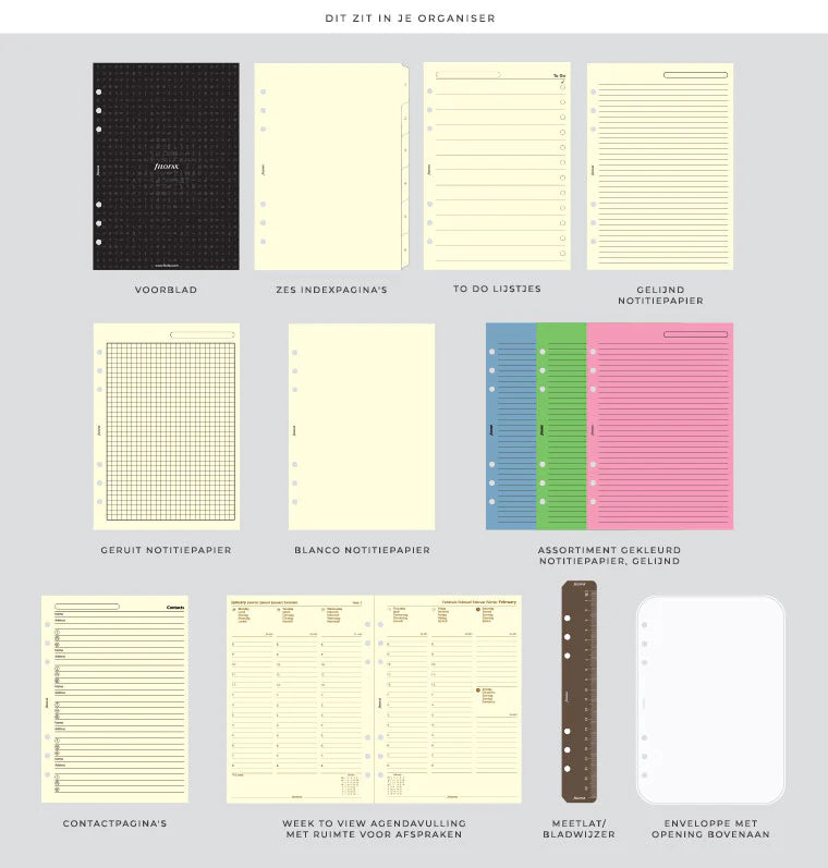 Filofax - A5 Leather Organiser - Lockwood - Cognac-Organiser-DutchMills