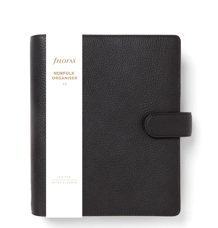 Filofax - A5 Leather Organiser - Norfolk - Espresso-Organiser-DutchMills