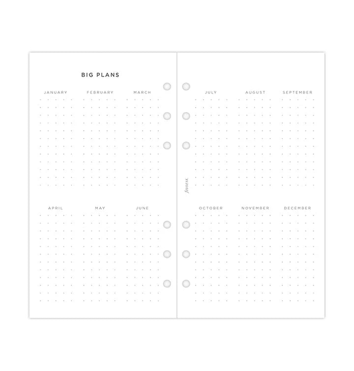Filofax - Minimal Week on Two Pages 2027 Multilanguage - Personal Organiser Refill-Agenda-DutchMills