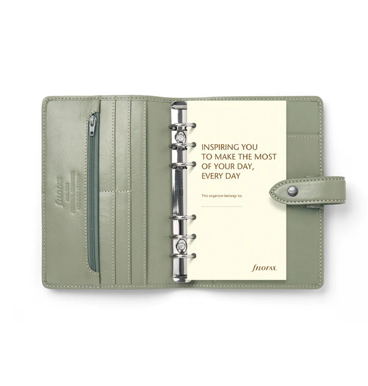 Filofax - Personal Leather Organiser - Malden - Vetiver-Organiser-DutchMills