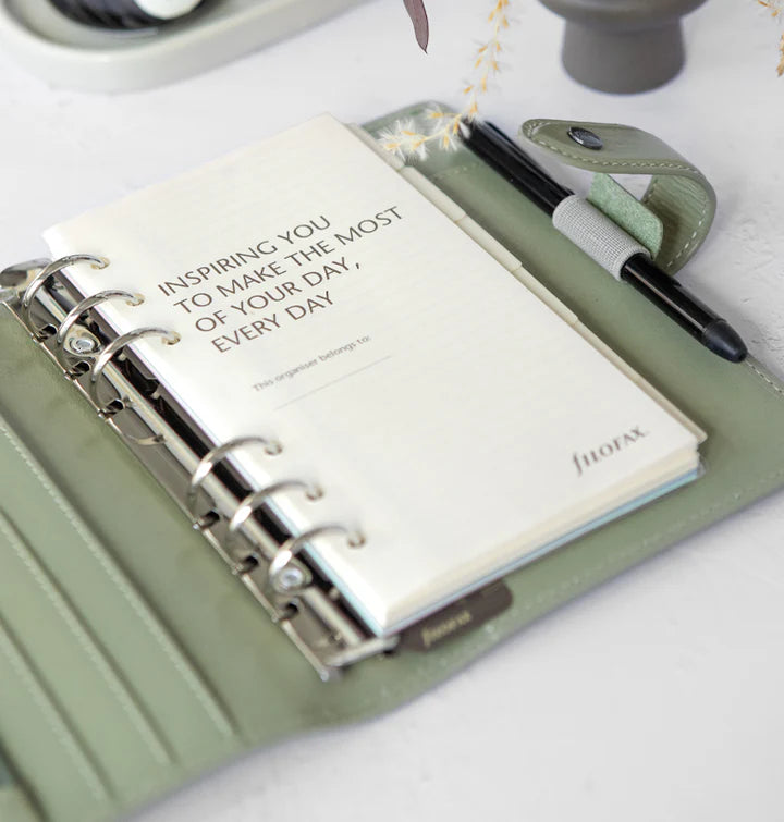 Filofax - Personal Leather Organiser - Malden - Vetiver-Organiser-DutchMills