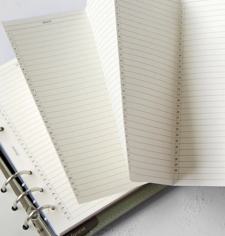 Filofax - Personal Leather Organiser - Malden - Vetiver-Organiser-DutchMills